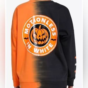 Motionless In White Jack-O'-Lantern Split Sweatshirt Hot‎ Topic Halloween